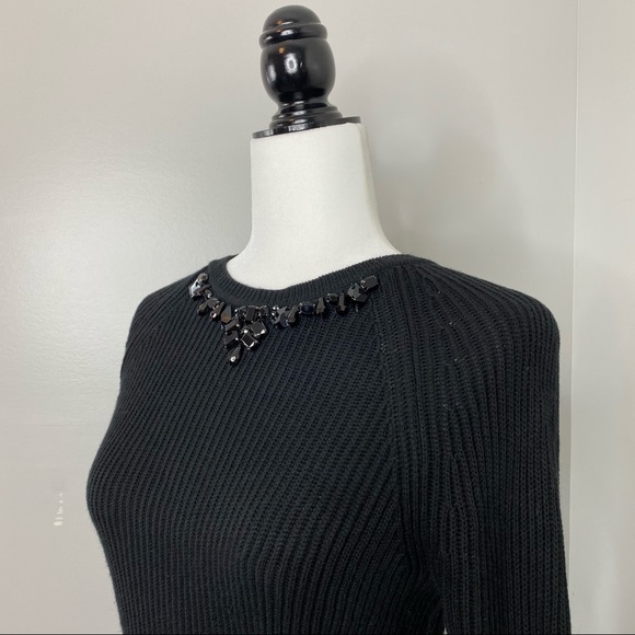 Ann Taylor Loft Women’s Black Ribbed Knit Sweater EUC - Picture 6 of 11